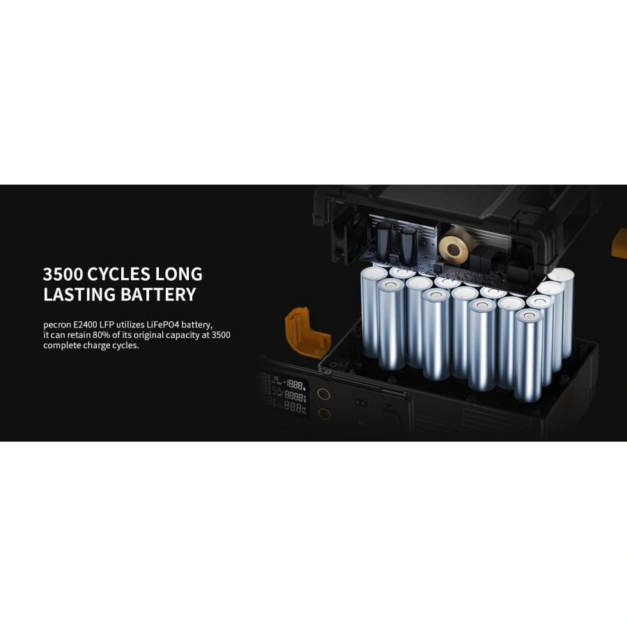 Pecron E2400LFP Portable Power Station 2400W | CamTools UAE