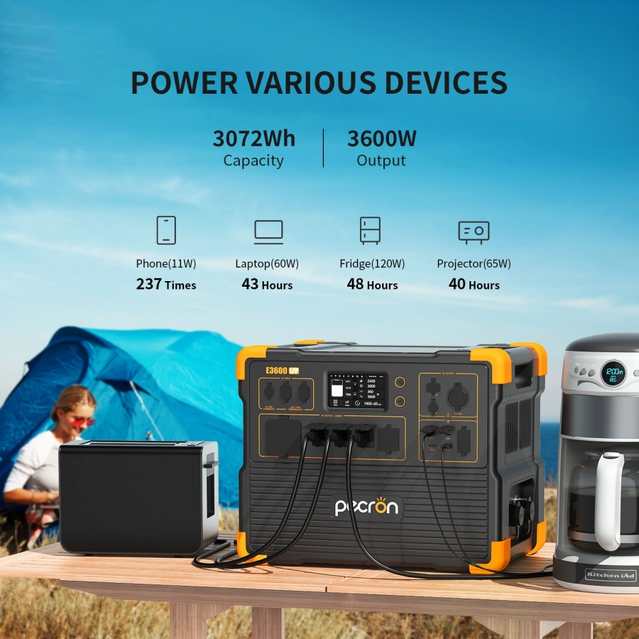 PECRON E3600LFP Portable Power Station 3600W | CamTools UAE