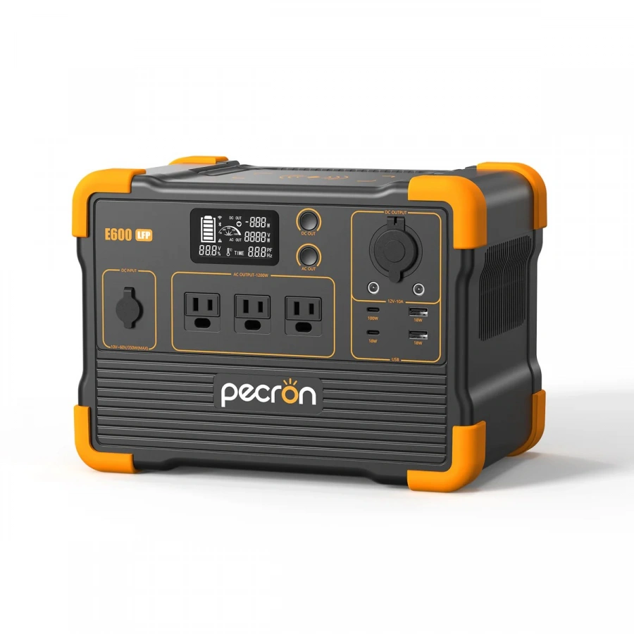 PECRON E600LFP Portable Power Station 1200W 614Wh LiFePo4 %separator% %shop-name%