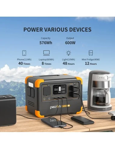 PECRON E500LFP Portable Power Station 600W | CamTools UAE