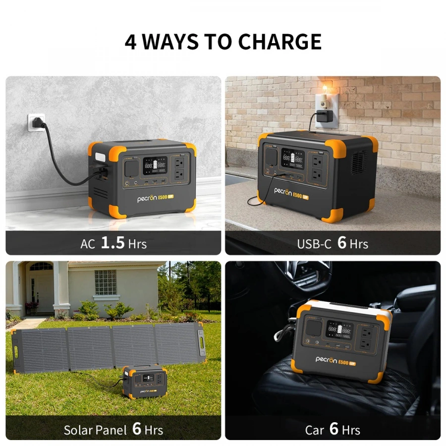 PECRON E500LFP Portable Power Station 600W | CamTools UAE