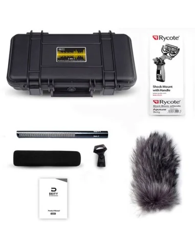 Deity Microphones S-Mic 2 Location Kit Moisture-Resistant Shotgun Microphone with Pistol Grip Shockmount and Windjammer