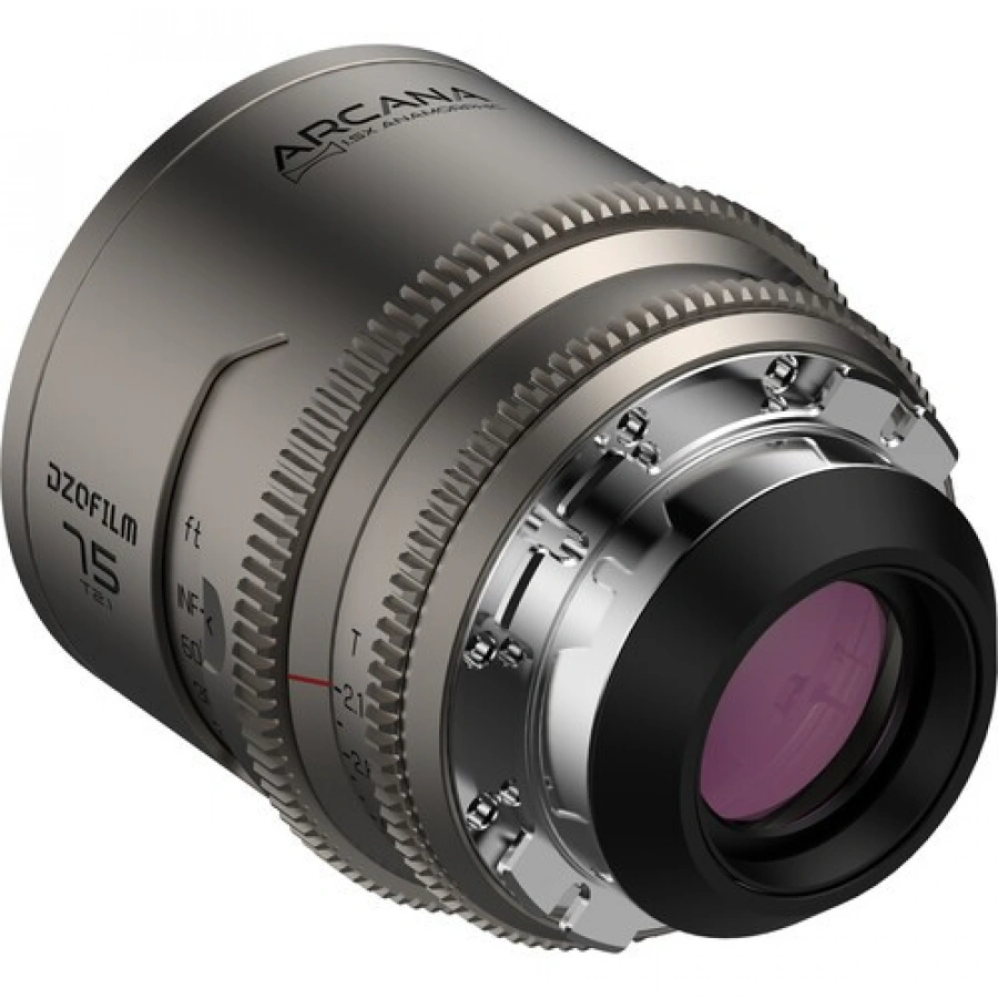 DZOFilm Arcana 75mm Anamorphic Prime Lens ARRI PL Titanium