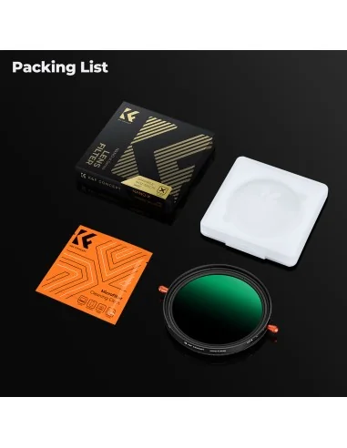 K&F Concept Nano-X Series (1-5 Stop) Variable ND + Circular Polarizing 2 in 1 Filter (72mm)
