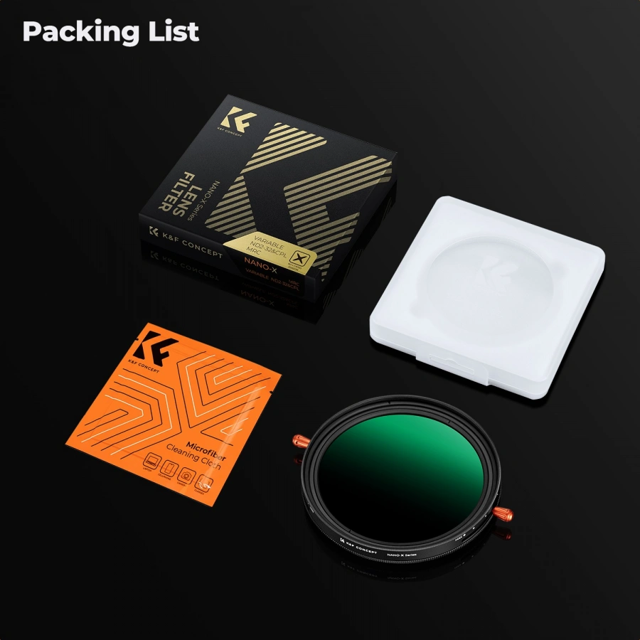 K&F Nano-X VND + CPL Filter 82mm | CamTools UAE