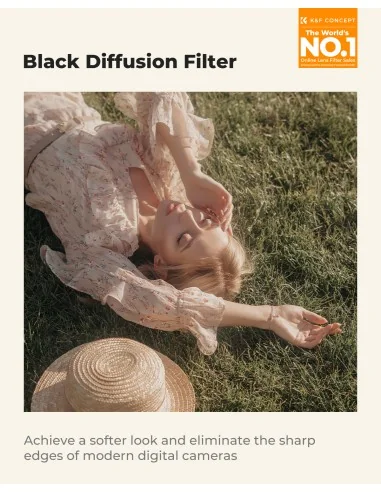K&F Concept Nano-X Black Diffusion Filter 77mm Grade 1/4