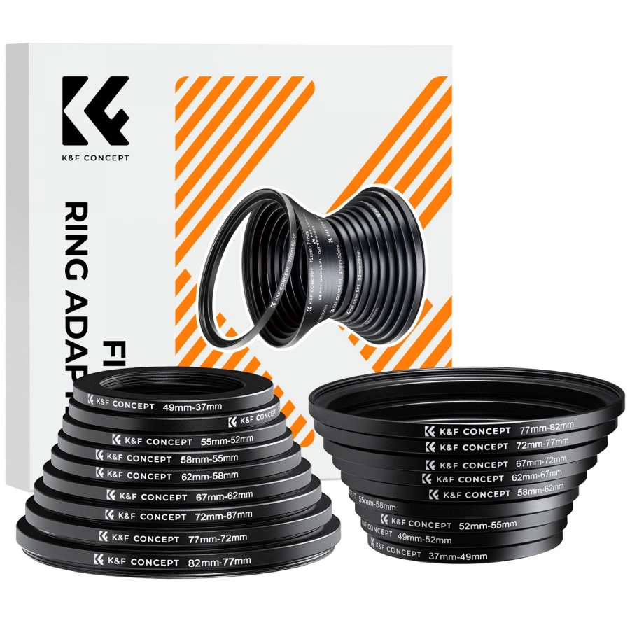 K&F Concept Filter Rings Adapter Set