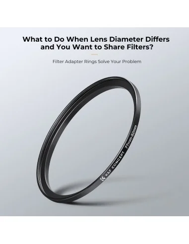 K&F Concept Filter Rings Adapter Set