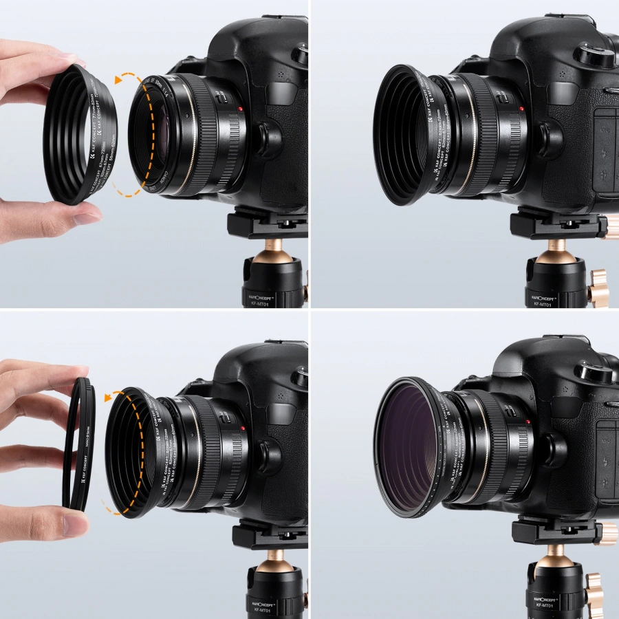 K&F Concept Filter Rings Adapter Set