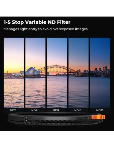 K&F 77mm Nano-X 2-in-1 VND CPL Filter | CamTools UAE