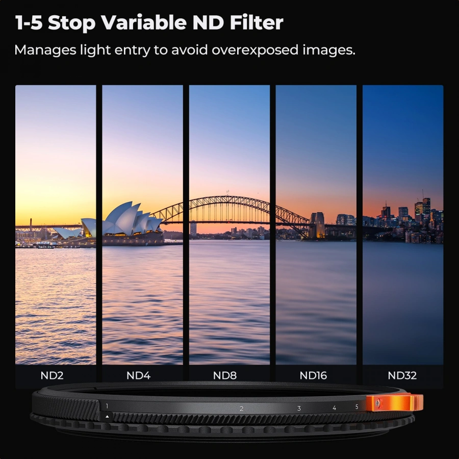 K&F 82mm Nano-X 2-in-1 VND CPL Filter | CamTools UAE