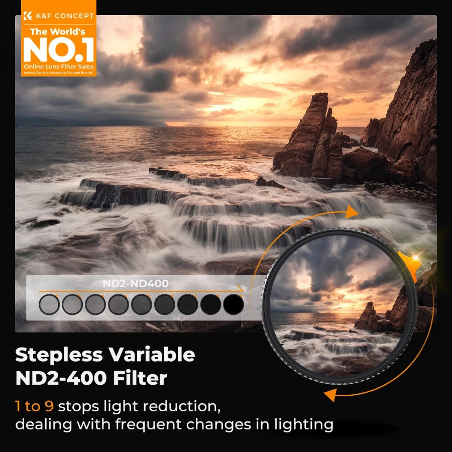 K&F Concept Nano-X 77mm Variable ND Filter