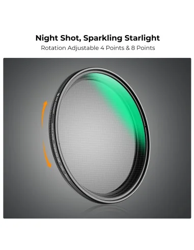 K&F Concept Nano-C Series 4 to 8-Point Variable Star Filter (72mm)