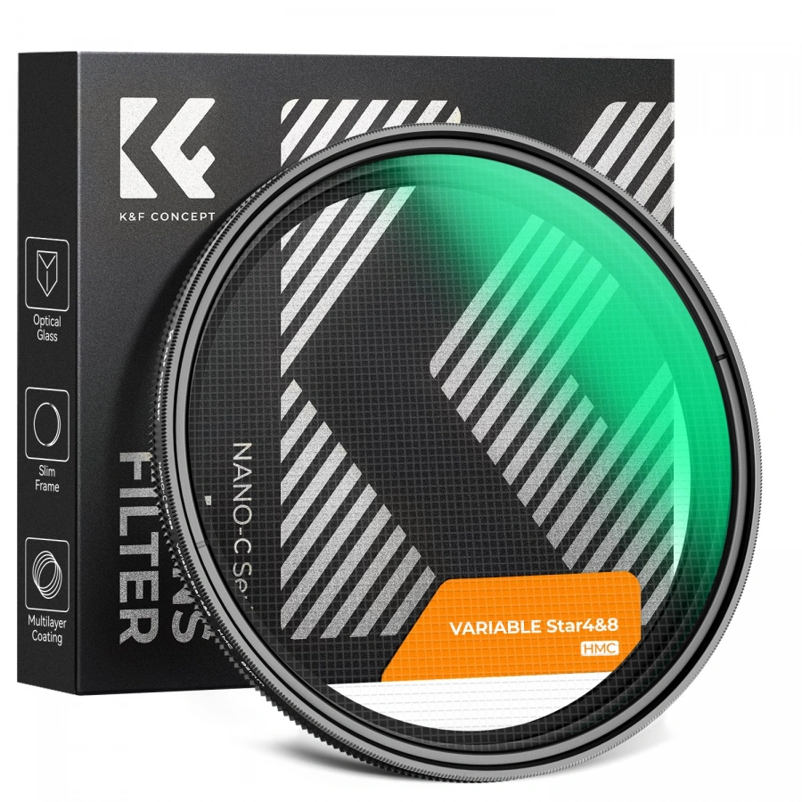 K&F Concept Nano-C Series 4 to 8-Point Variable Star Filter (77mm)