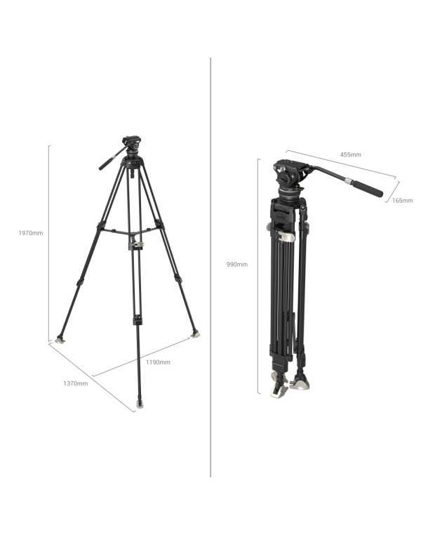 SmallRig FreeBlazer Tripod Kit – Heavy-Duty Carbon Fiber for UAE Creators