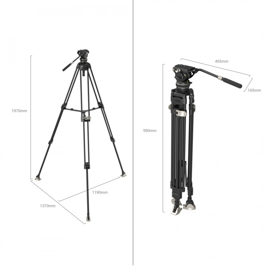 SmallRig FreeBlazer Tripod Kit – Heavy-Duty Carbon Fiber for UAE Creators