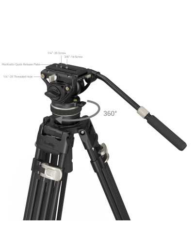 SmallRig FreeBlazer Tripod Kit – Heavy-Duty Carbon Fiber for UAE Creators