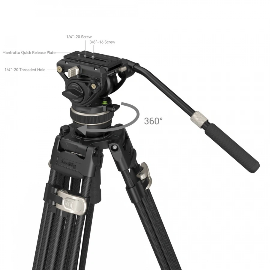 SmallRig FreeBlazer Tripod Kit – Heavy-Duty Carbon Fiber for UAE Creators