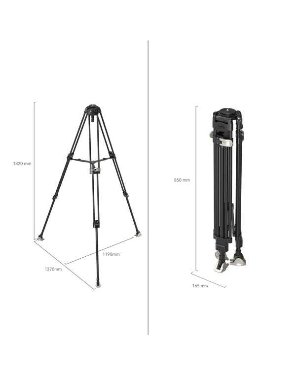 SmallRig FreeBlazer Heavy-Duty Carbon Fiber Tripod (75mm Bowl)
