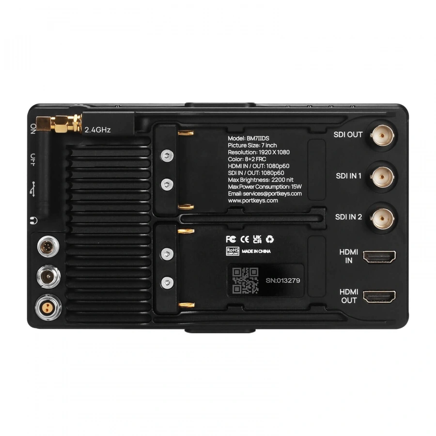 PORTKEYS BM7 II DS 7" High-Bright Monitor with Wireless Camera Control