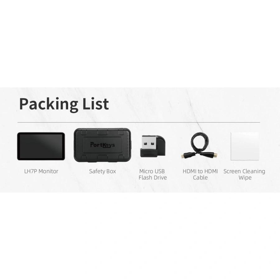 PORTKEYS LH7P 7" High-Bright Touchscreen Monitor with Wireless Control (Black)