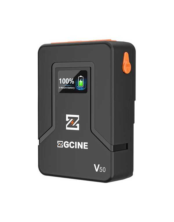 ZGCINE ZG-V50 V-MOUNT BATTERY 50Wh POCKET SIZE WITH PD FAST CHARGING | Battery | CAM TOOLS Middle East | ZGCINE