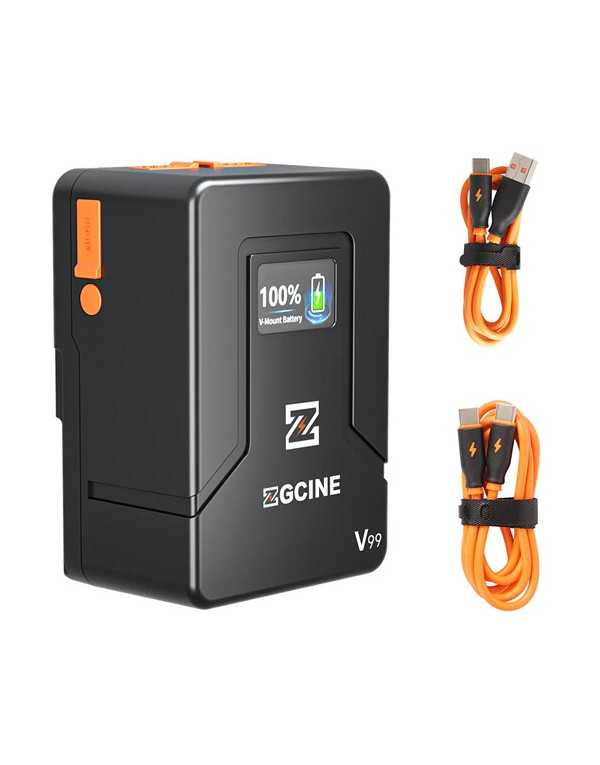 ZGCINE ZG-V99 V-mount Battery 99WH 6800mAh Pocket Size with PD Fast Charging | Battery | CAM TOOLS Middle East | ZGCINE