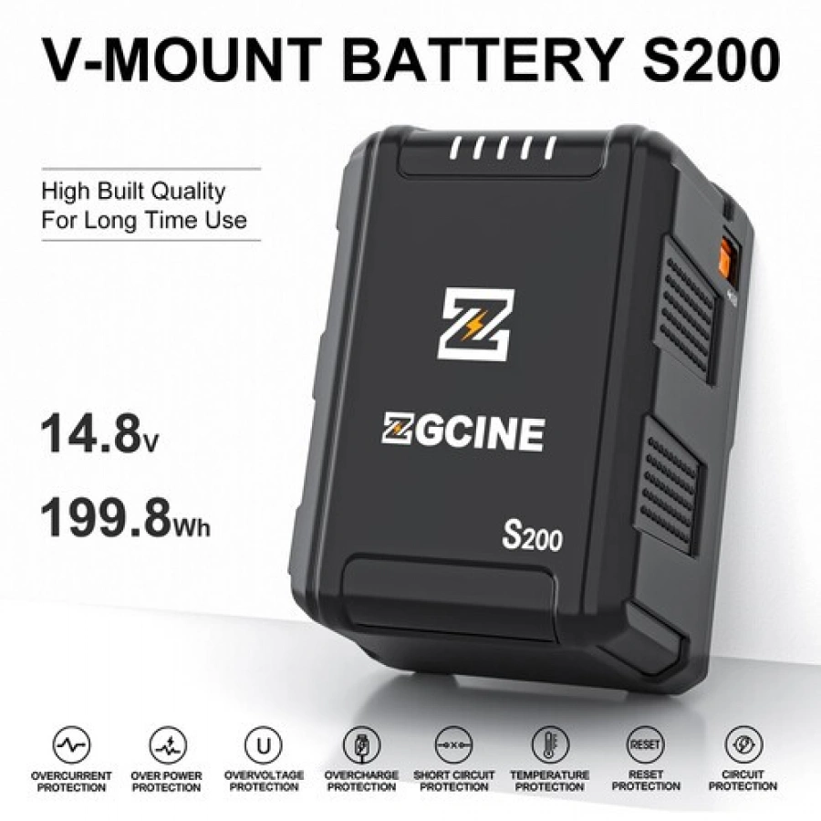 ZGCINE ZG-S200 V Mount Battery