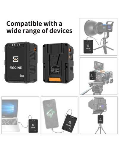 ZGCINE ZG-S200 V Mount Battery