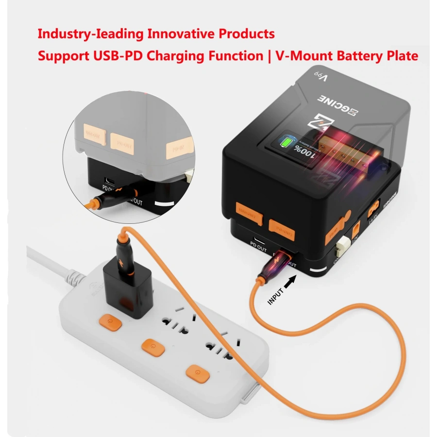 ZGCINE VM-VP2 KIT1 V MOUNT BATTERY PLATE (SUPPORT USB-C PD INPUT)