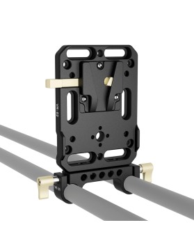 ZGCINE VR-Kit 1 V-Lock Mount Battery Plate with Dual 15mm Rod Clamp