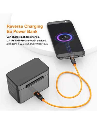 ZGCINE PS-BX1 Kit 2, Charging Case for Sony NP-BX1 battery with 2pcs 1450mah battery