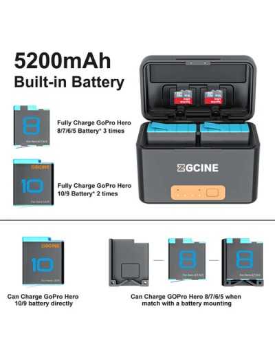 ZGCINE PS-G10 MINI Kit 2 GoPro 901 Batteries
