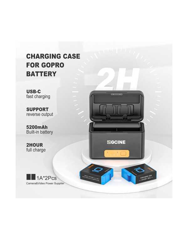 ZGCINE PS-G10 MINI Kit 2 GoPro 901 Batteries