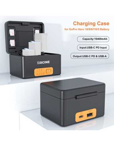 ZGCINE PS-G10 Charging Case for GoPro 11/10/9/8/7/6/5 Battery with 3 Charging Slots