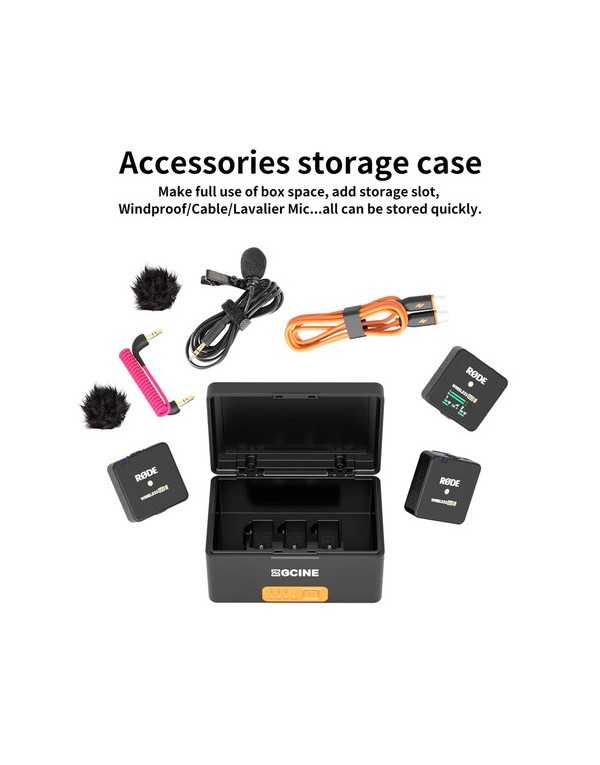 ZGCINE ZG-R30Pro Charging Case for Rode Wireless Go I & II