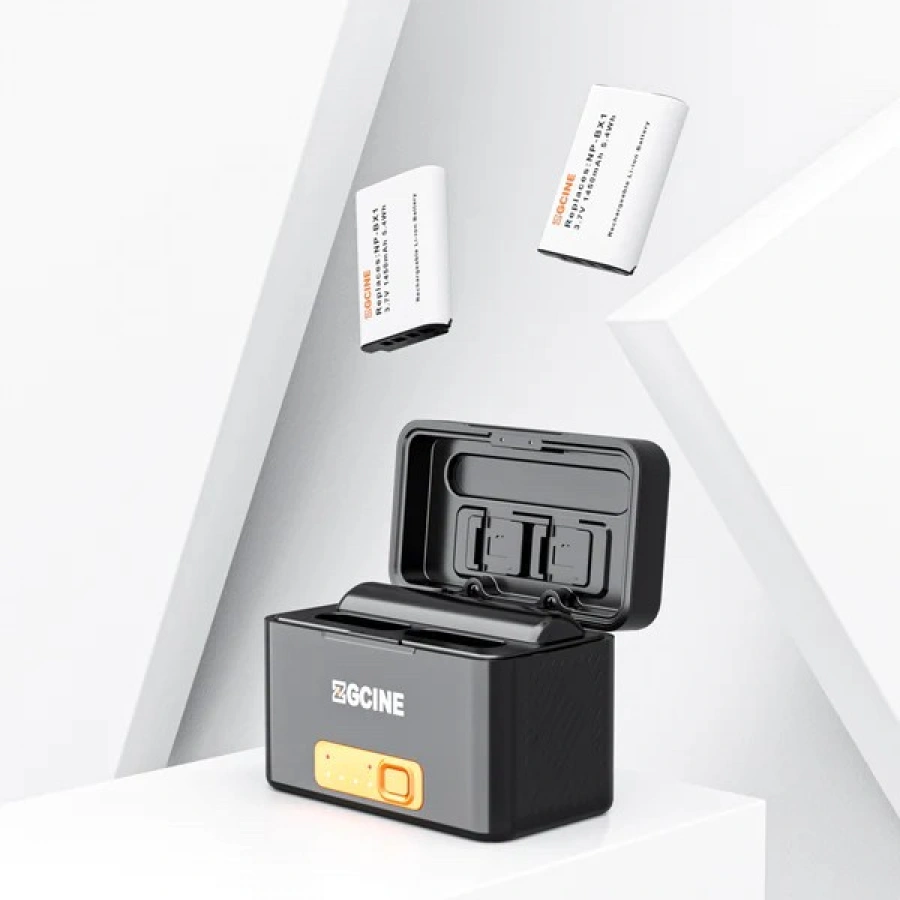 ZGCINE Charging Case for Sony NP-BX1 battery with 2 Charging Slots