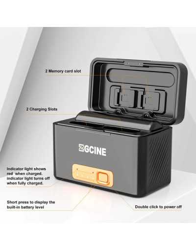 ZGCINE Charging Case for Sony NP-BX1 battery with 2 Charging Slots