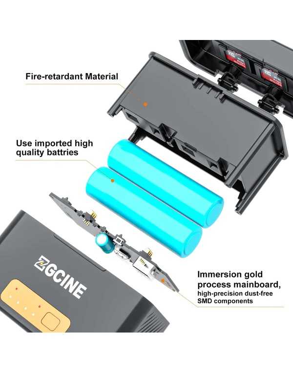 ZGCINE Charging Case for Sony NP-BX1 battery with 2 Charging Slots