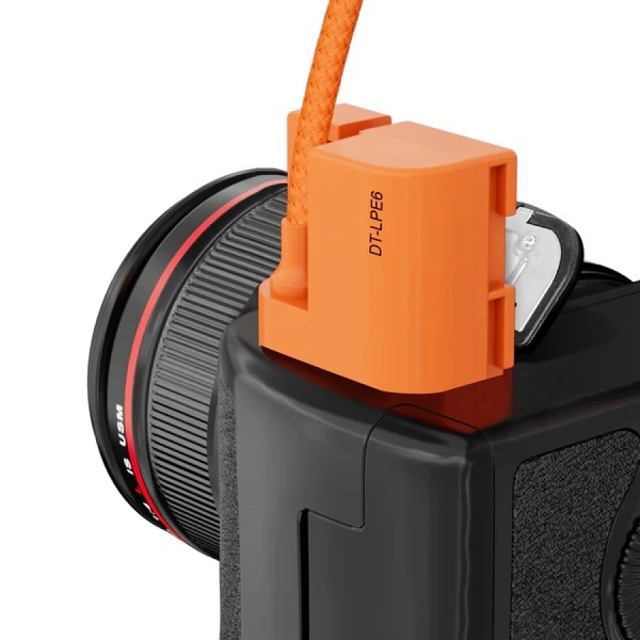ZGCINE D-Tap to LPE6 Dummy Battery Cable (braided wire）