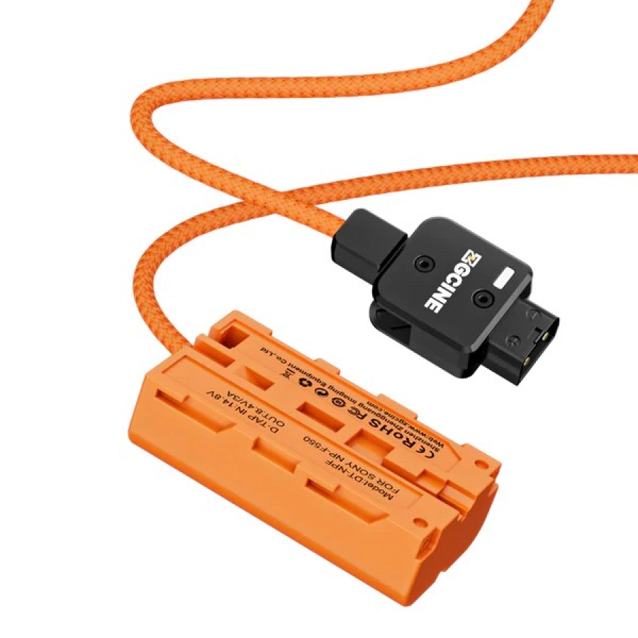 ZGCINE D-Tap to NPF Dummy Battery Cable(braided wire）