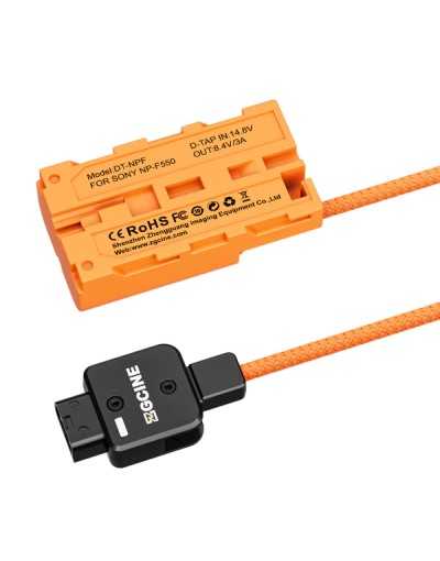 ZGCINE D-Tap to NPF Dummy Battery Cable (Braided Wire) | Reliable Power Adapter