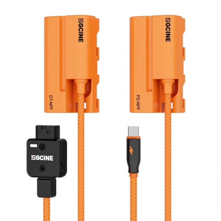ZGCINE D-Tap to NPF Dummy Battery Cable (Braided Wire) | Reliable Power Adapter