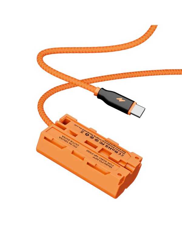 ZGCINE USB-C PD to NPF Dummy Battery Cable(braided wire）