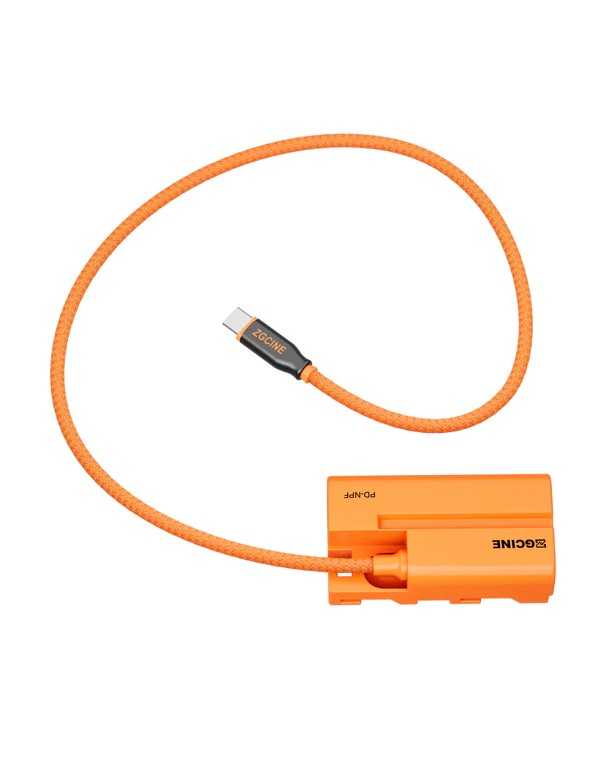 ZGCINE USB-C PD to NPF Dummy Battery Cable(braided wire）