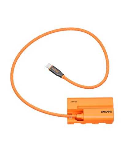 ZGCINE USB-C PD to NPF Dummy Battery Cable(braided wire）