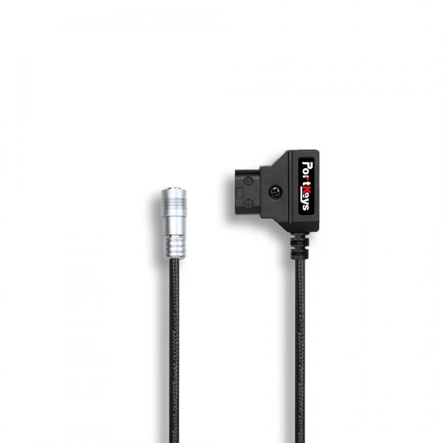 PORTKEYS D-Tap to Locking 4-Pin Power Cable for BM5 Monitor (3.28')