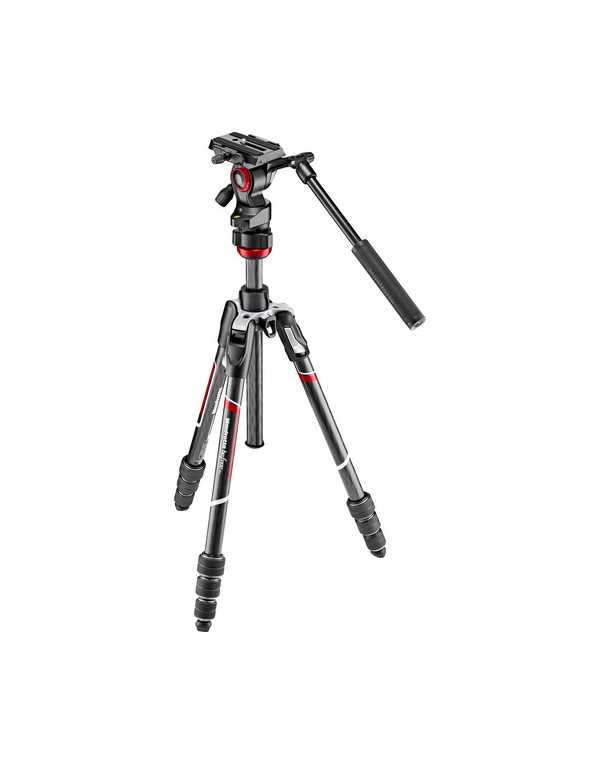 Manfrotto Befree Live Carbon Fiber Video Tripod Kit with Twist Leg Locks | Photography Tripods | CAM TOOLS Middle East | Manfrotto