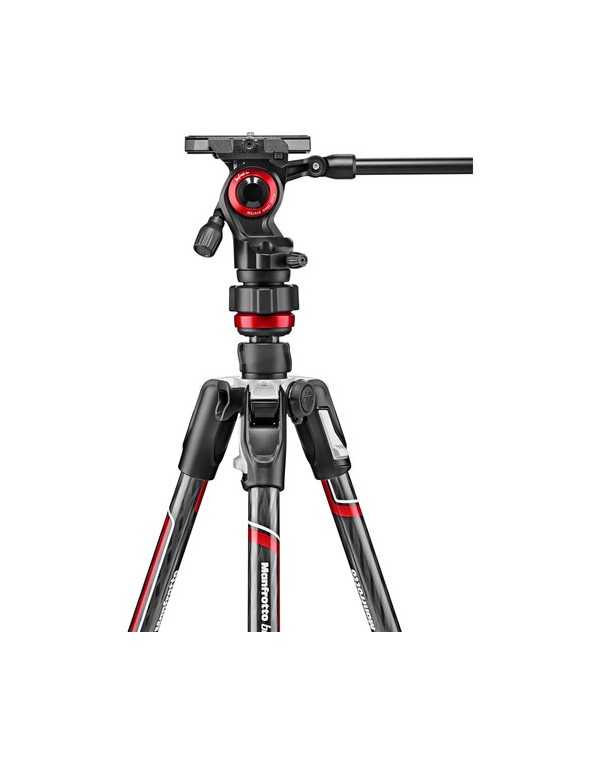 Manfrotto Befree Live Carbon Fiber Video Tripod Kit with Twist Leg Locks