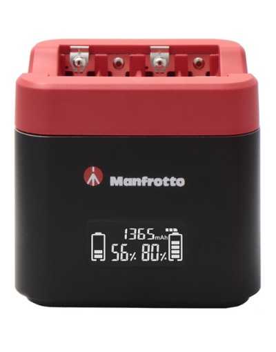 Manfrotto ProCUBE Professional Twin Charger for Sony NP-BX1, NP-FW50, and NP-FZ100 Batteries
